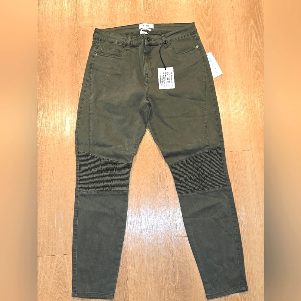 Pistola Olive Green Womens Pants, 32, New With Tags